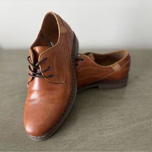 Kid’s Brown Leather Dress Shoes